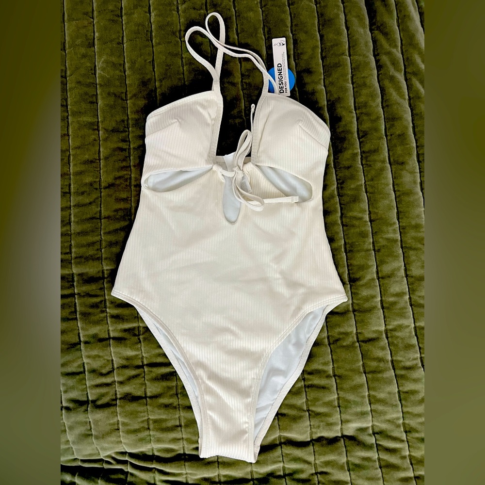 Cupshe white/ cream one piece swimsuit